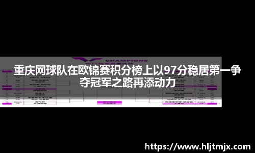 重庆网球队在欧锦赛积分榜上以97分稳居第一争夺冠军之路再添动力